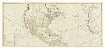 ANVILLE, JEAN BAPTISTE d (after). A New Map of the Continent of Whole Continent of America,